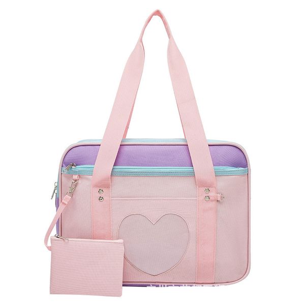 evening bags japanese preppy style pink uniform shoulder school for women girls canvas large capacity casual luggage handbags 230629
evening bags japanese preppy style pink uniform shoulder school for women girls canvas large capacity casual luggage handbags 230629