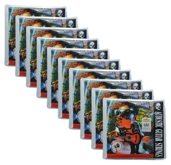 10sets alice acoustic guitar strings silver plated copper alloy wound a306sl9129220
10sets alice acoustic guitar strings silver plated copper alloy wound a306sl9129220