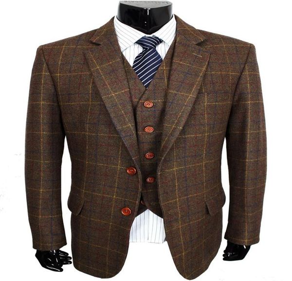 wool brown classic tweed custom made men suit blazers retro gentleman style tailor made slim fit wedding suits for men 3 piece8542229, Black;gray
wool brown classic tweed custom made men suit blazers retro gentleman style tailor made slim fit wedding suits for men 3 piece8542229, Black;gray
