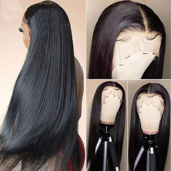 wear and go glueless human hair wig pre cut lace wig 26 inch remy straight hair 13x4 lace front human hair wig for women, Black;brown
wear and go glueless human hair wig pre cut lace wig 26 inch remy straight hair 13x4 lace front human hair wig for women, Black;brown
