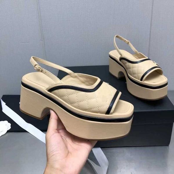 ccity summer quilted leather sandals women's thick bottom wedge slingbacks high heels channel pump block heel slides mule ankle strap i
ccity summer quilted leather sandals women's thick bottom wedge slingbacks high heels channel pump block heel slides mule ankle strap i