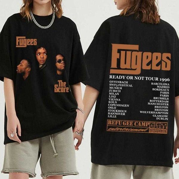 men's t shirts hip hop band the fugees score ready or not concert tour 1996 cotton y2k t-shirts fashion short sleeve shirtios6, White;black
men's t shirts hip hop band the fugees score ready or not concert tour 1996 cotton y2k t-shirts fashion short sleeve shirtios6, White;black