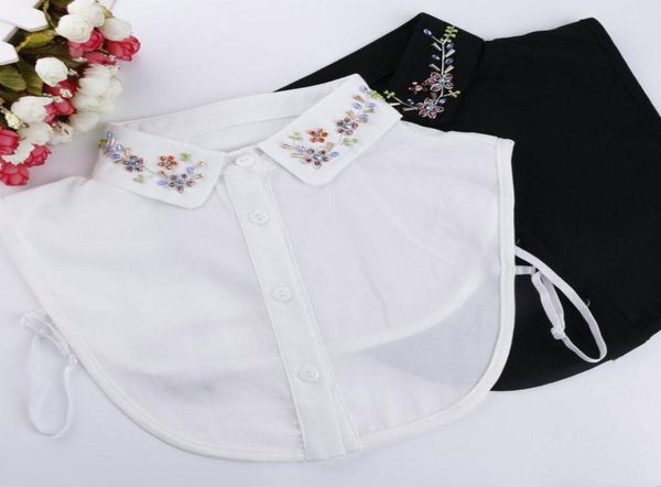 bow ties elegant women neckline chiffon crystal floral shirt fake collar cotton rhinestone bead lapel false detachable blouse 8598562, Black;gray
bow ties elegant women neckline chiffon crystal floral shirt fake collar cotton rhinestone bead lapel false detachable blouse 8598562, Black;gray