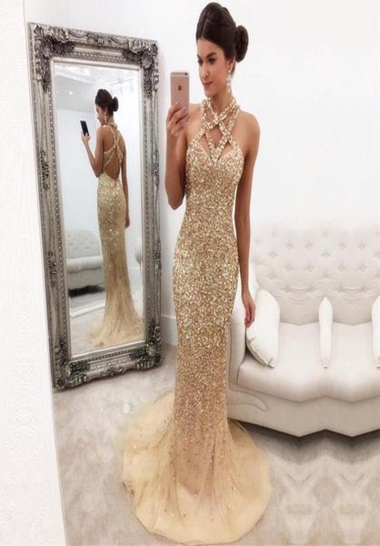 luxury gold beaded crystal mermaid prom dresses 2017 custom made evening celebrity gowns sweep train unique neckline sleeveless9531608, Black
luxury gold beaded crystal mermaid prom dresses 2017 custom made evening celebrity gowns sweep train unique neckline sleeveless9531608, Black