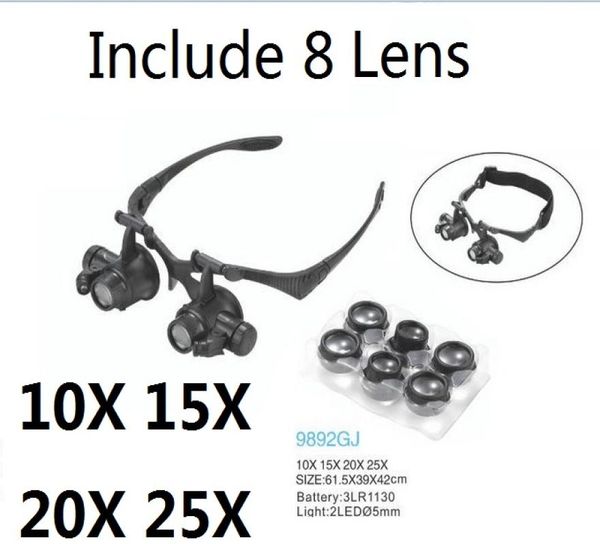 magnifying glass 10x 15x 20x 25x eye jewelry watch repair magnifier glasses with 2 led lights and 8 lens new loupe microscope3878624
magnifying glass 10x 15x 20x 25x eye jewelry watch repair magnifier glasses with 2 led lights and 8 lens new loupe microscope3878624