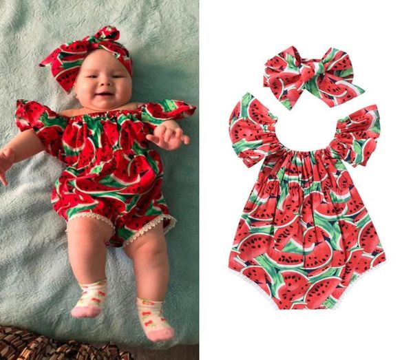 newborn baby girls clothes watermelon print short sleeve round neck bodysuit bowknot headband 2pc cotton casual summer set9797079, Blue
newborn baby girls clothes watermelon print short sleeve round neck bodysuit bowknot headband 2pc cotton casual summer set9797079, Blue