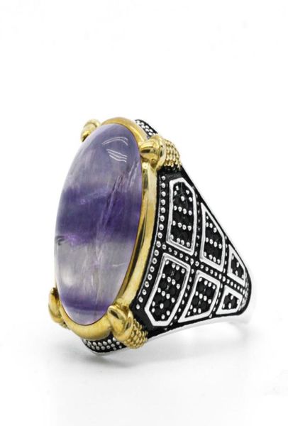 gorgeous fluorite ring for men women 925 sterling silver natural purple gemstone with black cz rings vintage fine jewelry gift4972507, Golden;silver
gorgeous fluorite ring for men women 925 sterling silver natural purple gemstone with black cz rings vintage fine jewelry gift4972507, Golden;silver