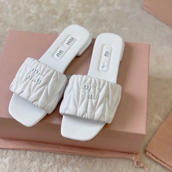 new shoes women slide designer sandals mius beach high wearing flat bottom slippers fashion pleated soft leather fairy 6yi9
new shoes women slide designer sandals mius beach high wearing flat bottom slippers fashion pleated soft leather fairy 6yi9