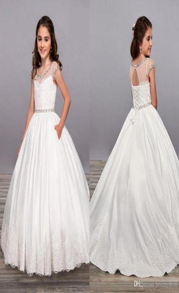 2020 white lace satin flower girl dresses kids wedding cap sleeve jewel beaded rhinestones ball gowns first holy communion dresses9026204, White;blue
2020 white lace satin flower girl dresses kids wedding cap sleeve jewel beaded rhinestones ball gowns first holy communion dresses9026204, White;blue
