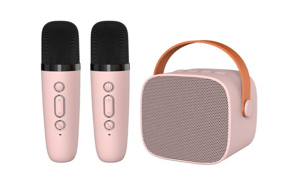 Image of 2023 New Mini Wireless Mic Bluetooth Small Speaker Outdoor Portable Audio Karaoke speaker with Mic and Bluetooth