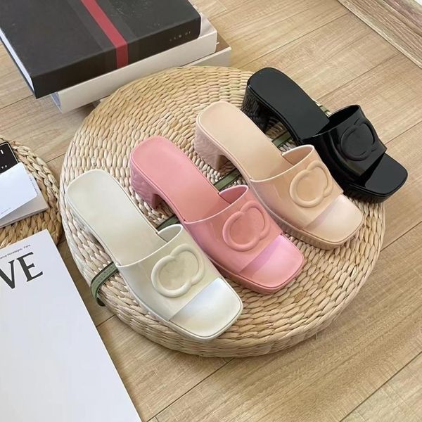 european and american summer slippers open-toed sandals thick heels one line slippers fashionable square toe thick soles candy plastic trans, Black
european and american summer slippers open-toed sandals thick heels one line slippers fashionable square toe thick soles candy plastic trans, Black