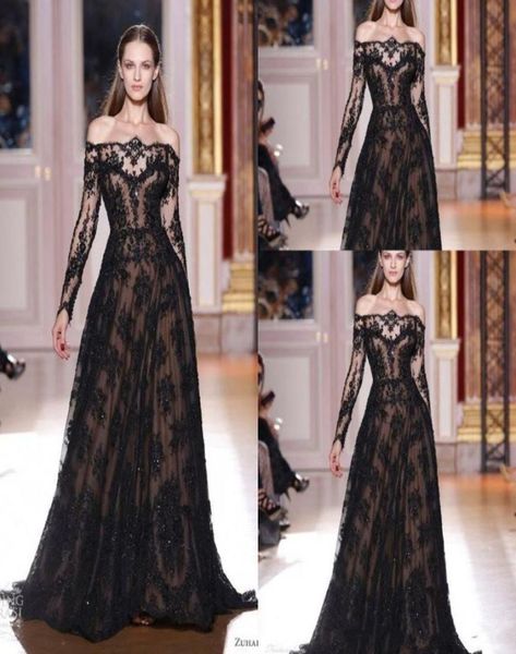 2020 new off shoulder evening gowns aline sheer black lace applique long sleeves evening dress vestido de festa wlf52869969, Black;red
2020 new off shoulder evening gowns aline sheer black lace applique long sleeves evening dress vestido de festa wlf52869969, Black;red