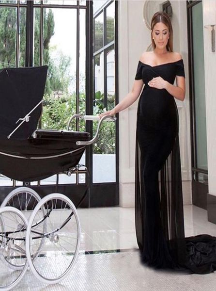 fitted maternity evening dresses black spandex chiffon off the shoulder long formal party gowns made to order with train7039664, Black;red
fitted maternity evening dresses black spandex chiffon off the shoulder long formal party gowns made to order with train7039664, Black;red