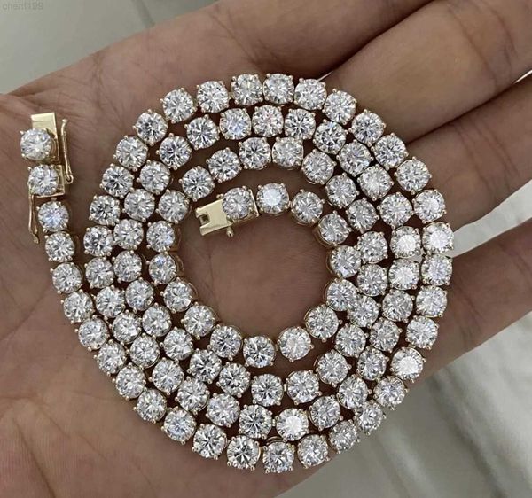 selling 5mm 20inch moissanite necklace full iced out moissanite diamond 18k gold plated tennis link chain for men women, Silver
selling 5mm 20inch moissanite necklace full iced out moissanite diamond 18k gold plated tennis link chain for men women, Silver