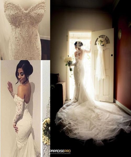 royal luxury chapel train lace mermaid wedding dress pearl sweetheart bridal gowns 2017 tulle fishtail vestidos4046997, White
royal luxury chapel train lace mermaid wedding dress pearl sweetheart bridal gowns 2017 tulle fishtail vestidos4046997, White