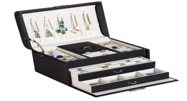 jewlery box with large capacity ornament ear stud simple and exquisite necklace ring household highend jewelry 2111053617167, Black
jewlery box with large capacity ornament ear stud simple and exquisite necklace ring household highend jewelry 2111053617167, Black