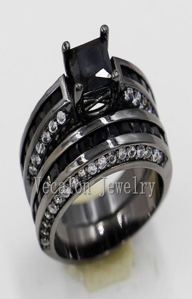 vecalon 2016 brand new wedding band ring set for women 2ct black cz diamond 10kt black gold filled female engagement ring4078873, Slivery;golden
vecalon 2016 brand new wedding band ring set for women 2ct black cz diamond 10kt black gold filled female engagement ring4078873, Slivery;golden