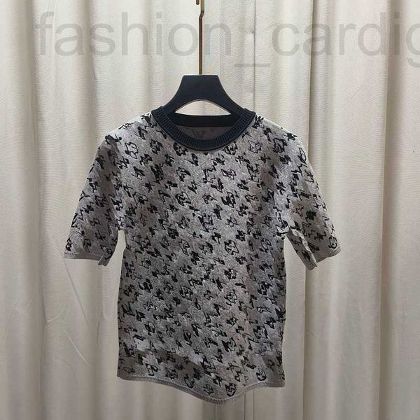 women's knits & tees designer 2023 design sweaters spring summer pattern knit pullover women sweater o-neck elegant short sleeve ladies, White
women's knits & tees designer 2023 design sweaters spring summer pattern knit pullover women sweater o-neck elegant short sleeve ladies, White