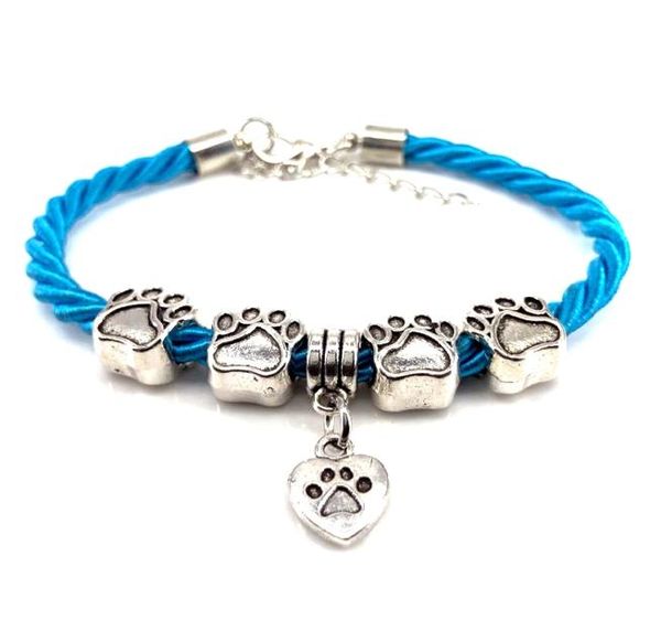 2018 new hand woven 8 colors rope chain bracelet dog paw love my dog heart charm bracelet for pet lovers whole b180822978801, Golden;silver
2018 new hand woven 8 colors rope chain bracelet dog paw love my dog heart charm bracelet for pet lovers whole b180822978801, Golden;silver