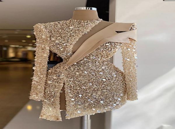 champagne evening dresses luxury sequins beads high neck long sleeves prom dress formal party gowns custom made knee length robe d8218456, Black
champagne evening dresses luxury sequins beads high neck long sleeves prom dress formal party gowns custom made knee length robe d8218456, Black