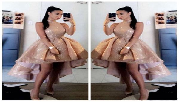 bling bling sequins rose gold high neck prom dresses 2021 short front long back sleeveless formal party evening gowns vestido3207231, Black
bling bling sequins rose gold high neck prom dresses 2021 short front long back sleeveless formal party evening gowns vestido3207231, Black