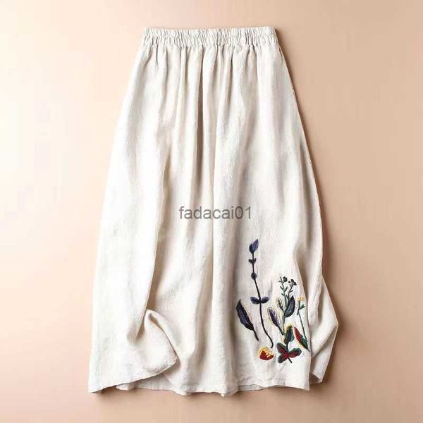 retro cotton and linen summer skirt women's 2022 new embroidered solid color large swing skirt allmatch thin long ladies skirt l230621, Black
retro cotton and linen summer skirt women's 2022 new embroidered solid color large swing skirt allmatch thin long ladies skirt l230621, Black