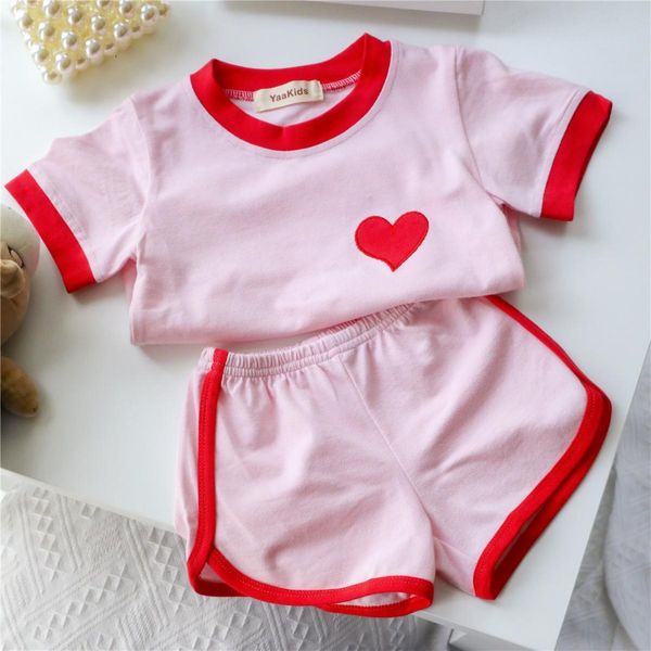 clothing sets girls clothes set 2023 summer children pink short sleeve t shirt and shorts 2 pcs girl baby casual suit 230630, White
clothing sets girls clothes set 2023 summer children pink short sleeve t shirt and shorts 2 pcs girl baby casual suit 230630, White