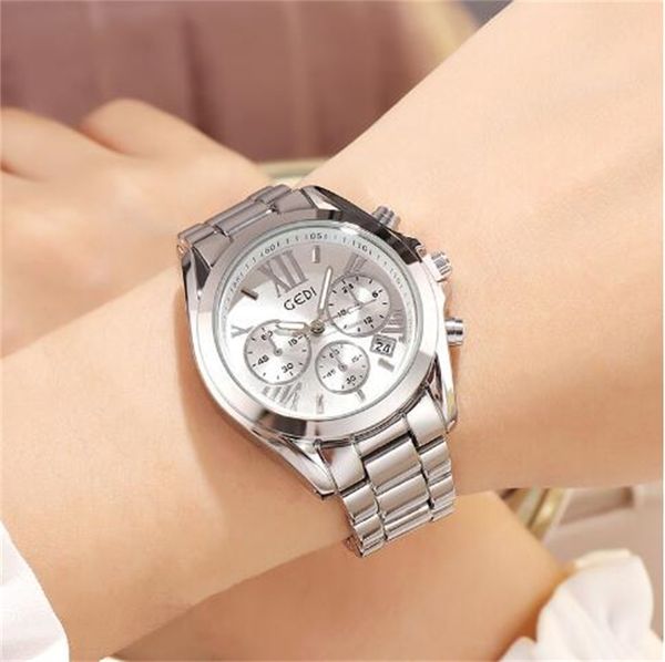 2023 steel band watch women's waterproof calendar women's watch fashion factory supply one piece shipping, Slivery;golden
2023 steel band watch women's waterproof calendar women's watch fashion factory supply one piece shipping, Slivery;golden