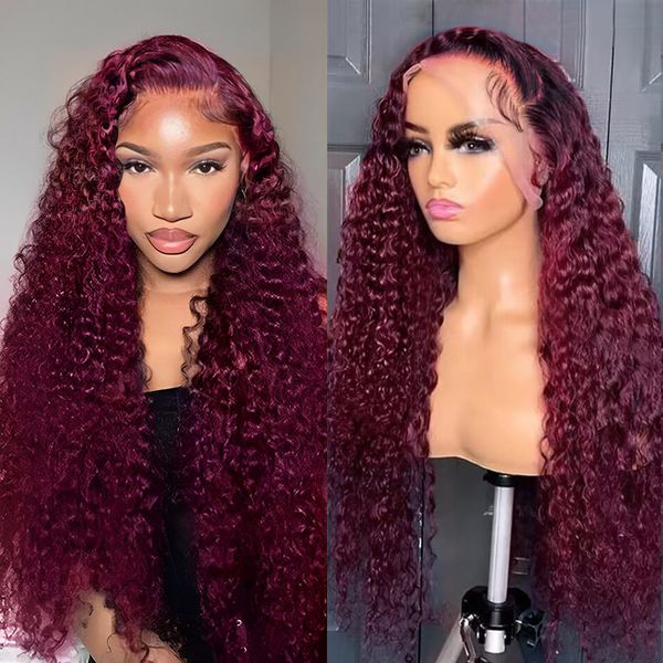 lace wigs 99j burgundy deep wave lace frontal 13x4 full hd curly red colored s for women 230629, Black;brown
lace wigs 99j burgundy deep wave lace frontal 13x4 full hd curly red colored s for women 230629, Black;brown