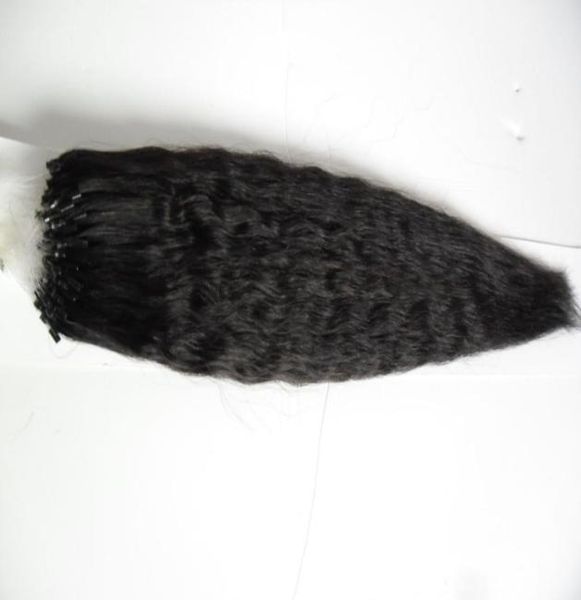coarse yaki micro bead remy human hair 100g kinky straight natural hair loop micro ring real hair extensions bundles 100s 10quot8663833, Black
coarse yaki micro bead remy human hair 100g kinky straight natural hair loop micro ring real hair extensions bundles 100s 10quot8663833, Black