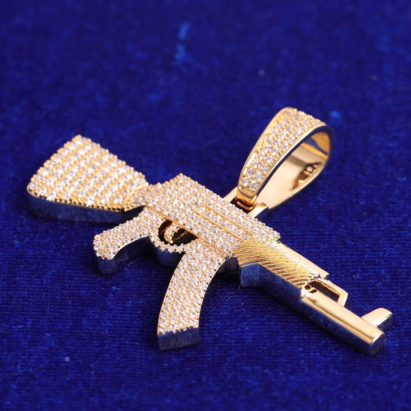 pendant necklaces gun iced out real gold plated jewelry for men hip hop 230621, Silver
pendant necklaces gun iced out real gold plated jewelry for men hip hop 230621, Silver