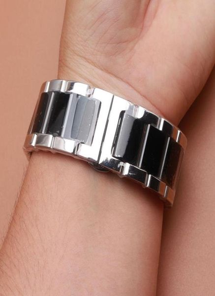18mm 20mm 21mm 22mm 23 24mm watchband strap bracelet with butterfly buckle silver and black color polished stainless steel metal w7406084, Black;brown
18mm 20mm 21mm 22mm 23 24mm watchband strap bracelet with butterfly buckle silver and black color polished stainless steel metal w7406084, Black;brown