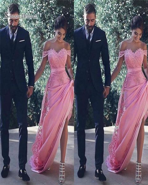 2019 pink off shoulder with appliques prom dress sleeveless highend lace and satin vestidos de novia party gown3969548, Black
2019 pink off shoulder with appliques prom dress sleeveless highend lace and satin vestidos de novia party gown3969548, Black