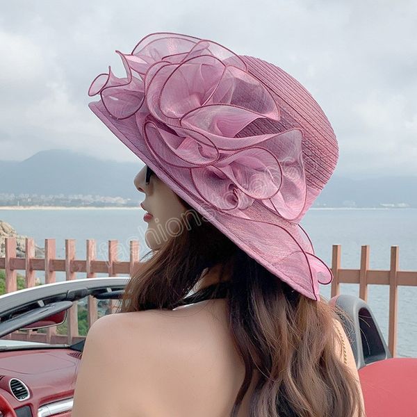 fashion french vintage women foldable organza party hat ruffles wide brim summer bridal sun hat ladies outdoor styling sun hat, Blue;gray
fashion french vintage women foldable organza party hat ruffles wide brim summer bridal sun hat ladies outdoor styling sun hat, Blue;gray