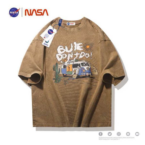 nasa co branded heavyweight washed summer short sleeve t-shirt men's half sleeve loose hip hop american vintage t-shirt trendy t, White;black
nasa co branded heavyweight washed summer short sleeve t-shirt men's half sleeve loose hip hop american vintage t-shirt trendy t, White;black
