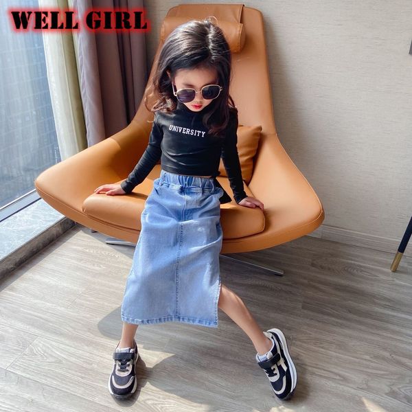 clothing sets korean vintage fashion clothes girls jeans skirt ankle length midi skirts split side open high waist bottoms denim 4 to 16 yrs, White
clothing sets korean vintage fashion clothes girls jeans skirt ankle length midi skirts split side open high waist bottoms denim 4 to 16 yrs, White