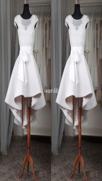 white high low short prom dresses lace illusion crew neckline cap sleeves satin 2019 graduation homecoming dress party queen9862676, Black
white high low short prom dresses lace illusion crew neckline cap sleeves satin 2019 graduation homecoming dress party queen9862676, Black
