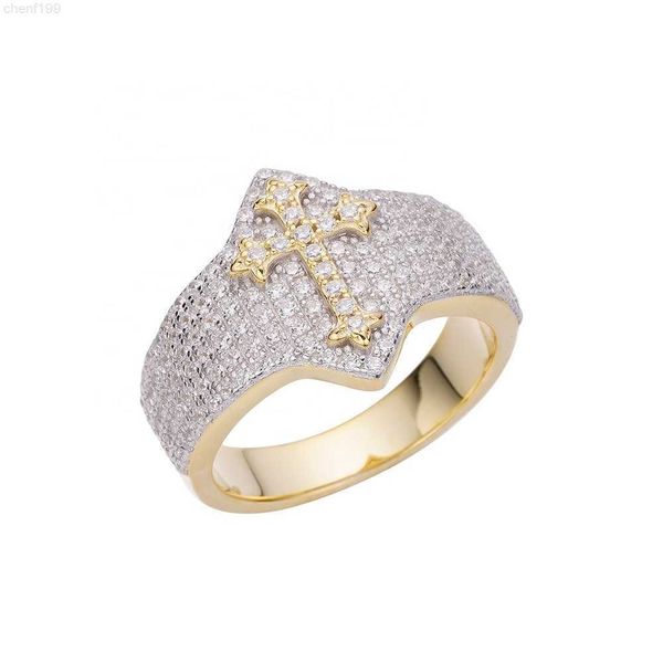 2023 factory wholesale copper gold plated punk diamond rings zircon cross hip hop ring, Silver
2023 factory wholesale copper gold plated punk diamond rings zircon cross hip hop ring, Silver