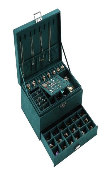 green 3layer flannel jewelry organizer necklaces earrings rings display holder case for women large capacity 2111058914151, Black
green 3layer flannel jewelry organizer necklaces earrings rings display holder case for women large capacity 2111058914151, Black