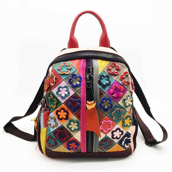 backpack style new leather women's bag layer cowhide rhomboid color matching double shoulder backpack ethnic style college 230619
backpack style new leather women's bag layer cowhide rhomboid color matching double shoulder backpack ethnic style college 230619