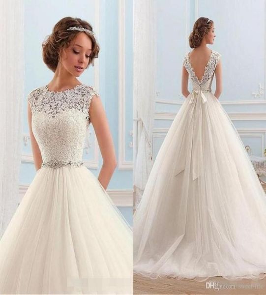 custom made tulle wedding dresses backless cap sleeves bateau neck vintage lace beaded chapel train spring summer bridal wedding g7903008, White
custom made tulle wedding dresses backless cap sleeves bateau neck vintage lace beaded chapel train spring summer bridal wedding g7903008, White