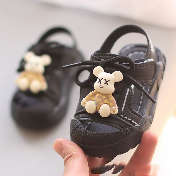 sandals summer for baby pu leather cute cartoon bear toddler shoes 2023 fashion trend anti slippery boys girls infant footwear 230630, Black;red
sandals summer for baby pu leather cute cartoon bear toddler shoes 2023 fashion trend anti slippery boys girls infant footwear 230630, Black;red