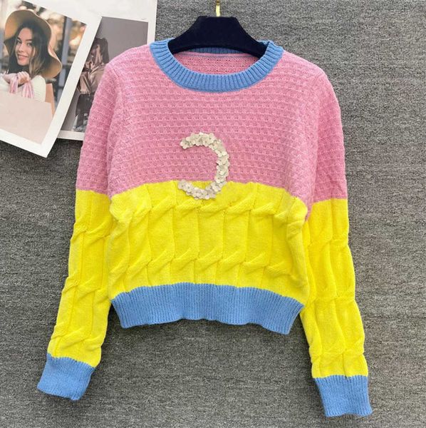 knit sweater designer woman clothes autumn winter new twist knitting pullover sweater fashion color blocking long-sleeved sweaters womens 06, White;black
knit sweater designer woman clothes autumn winter new twist knitting pullover sweater fashion color blocking long-sleeved sweaters womens 06, White;black