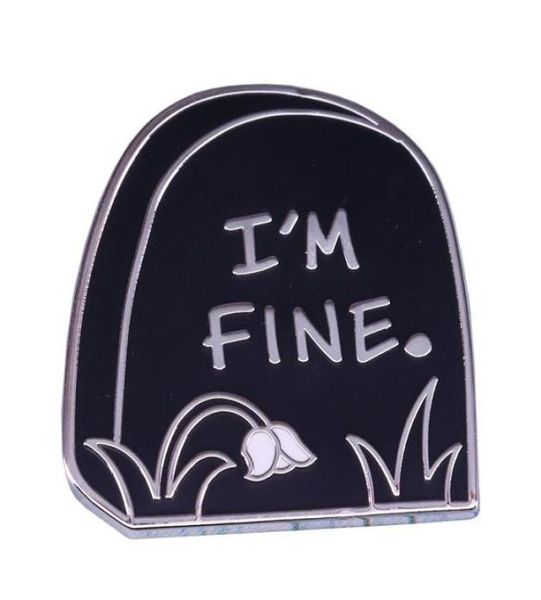 i039m fine tombstone enamel pin grave brooch flower badge creepy halloween gift dead morbid jewelry hat lapel pins black3367473, Blue
i039m fine tombstone enamel pin grave brooch flower badge creepy halloween gift dead morbid jewelry hat lapel pins black3367473, Blue