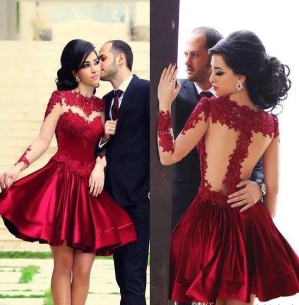 2019 real po burgundy formal homecoming dresses lace applique crew neck tulle long sleeves satin aline knee length cocktail pa5974154, Blue;pink
2019 real po burgundy formal homecoming dresses lace applique crew neck tulle long sleeves satin aline knee length cocktail pa5974154, Blue;pink