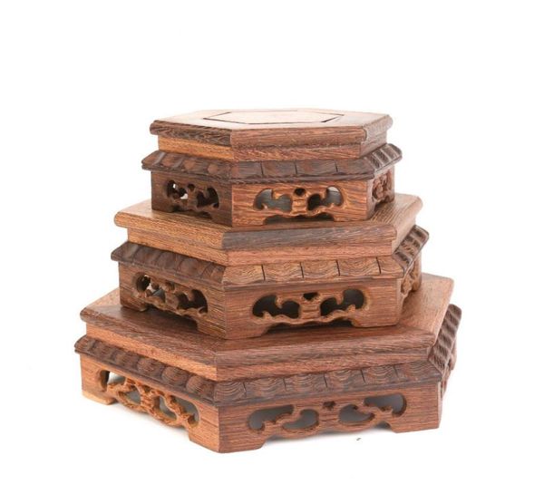 12197cm diameter wenge wood mahogany base hexagon base teapot ornaments incense buddha flowers vase flowerpot rack base7454864, Silver
12197cm diameter wenge wood mahogany base hexagon base teapot ornaments incense buddha flowers vase flowerpot rack base7454864, Silver