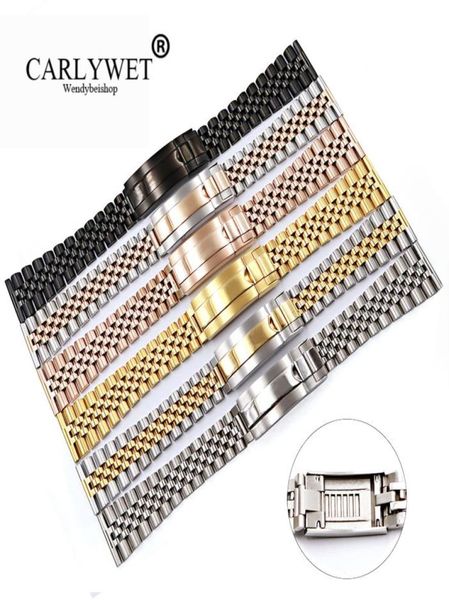 carlywet 20 22mm whole glide lock replacement wrist watch band strap bracelet2940458, Black;brown
carlywet 20 22mm whole glide lock replacement wrist watch band strap bracelet2940458, Black;brown
