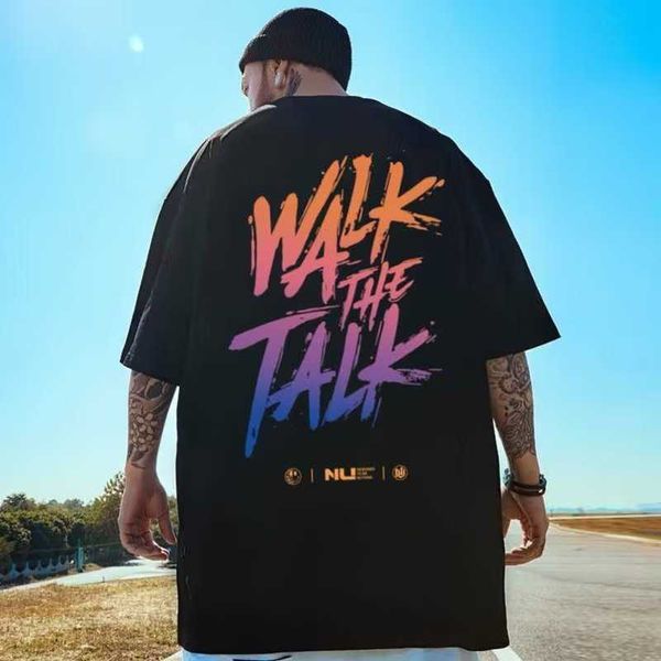 hip hop short sleeved men's trendy street oversized men's clothing with extra fat and loose fitting insets, personalized and hands, White;black
hip hop short sleeved men's trendy street oversized men's clothing with extra fat and loose fitting insets, personalized and hands, White;black