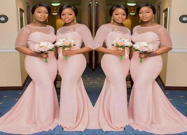 blush pink sheer jewel neck bridesmaid dresses 12 sleeve mermaid floor length black girls maid of honor gown wedding guest dress3143799, White;pink
blush pink sheer jewel neck bridesmaid dresses 12 sleeve mermaid floor length black girls maid of honor gown wedding guest dress3143799, White;pink