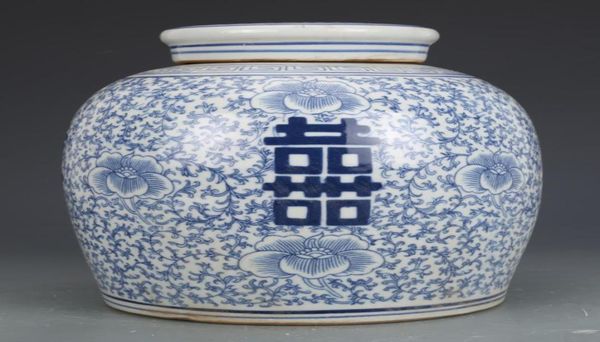 double happiness blue and white pot xizi jar porcelain xizi general tank xizi jar blue and white porcelain antique5399363, Silver
double happiness blue and white pot xizi jar porcelain xizi general tank xizi jar blue and white porcelain antique5399363, Silver